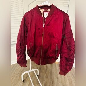 GAP Red Jacket with Gold Zipper